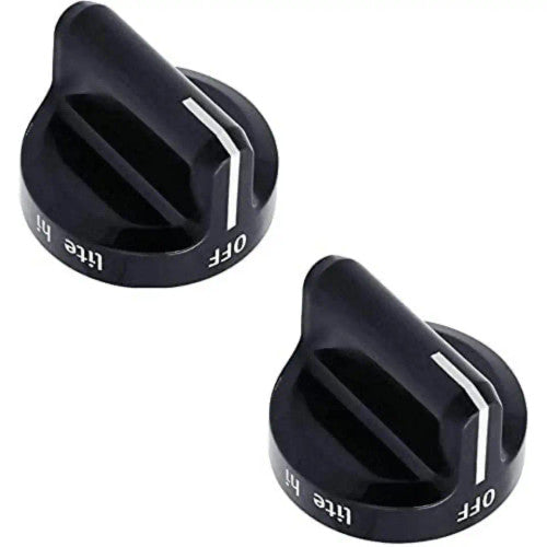 PS2364186-A For Frigidaire Oven Range Top Burner Knob Set of 2 Part # Model
