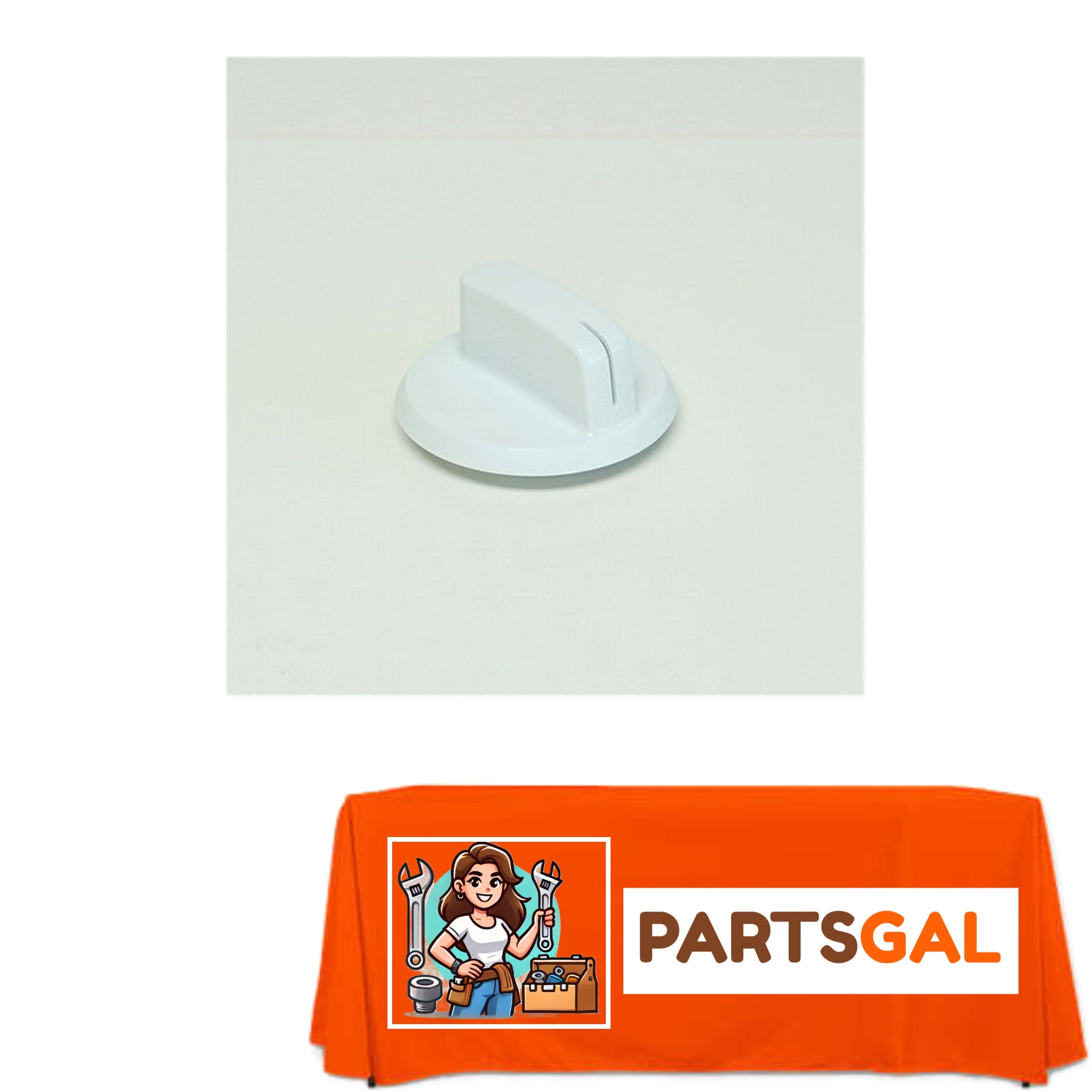 85036711-A For Frigidaire Gibson Dryer Timer Control Knob - White Part # Model