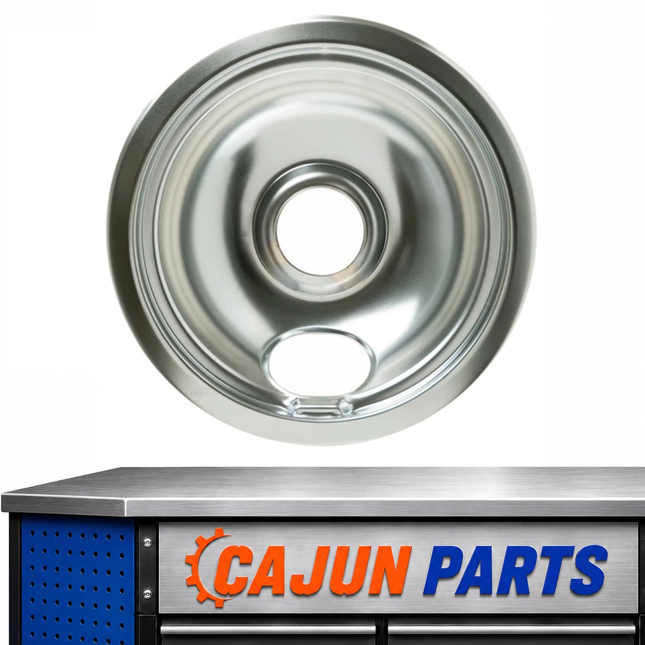 63963171-AH For OEM Kenmore Stove Range Stove Cooktop 6" Drip Bowl Chrome Large