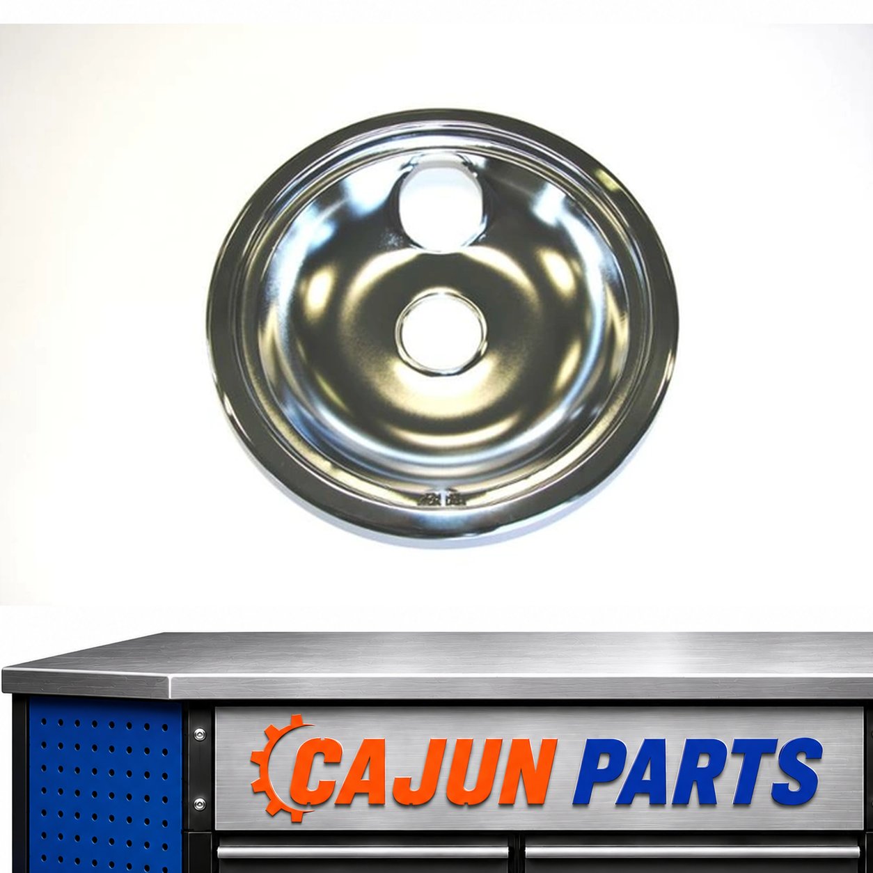 593442-E For OEM GE Kenmore Stove Oven 8" Chrome Drip Bowl Burner Part # Model