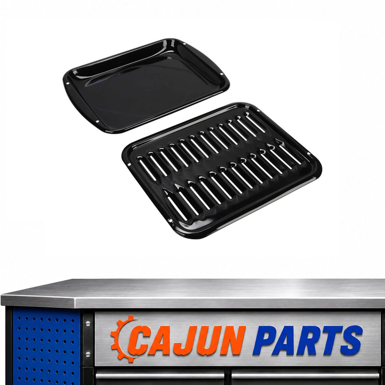 542179-G For OEM Magic Chef Stove Broil Pan Set Gray Porcelain Part # Model