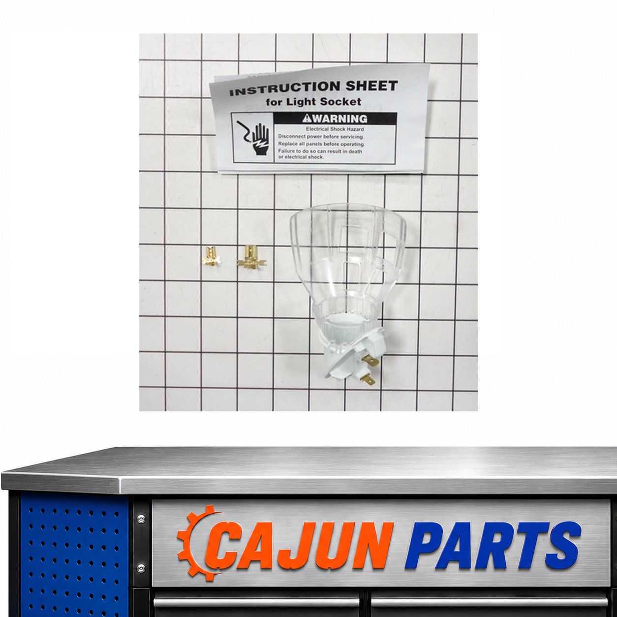 632173-AS For OEM Kenmore Refrigerator Light Socket Part # Model NR1233 -XR266X
