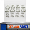 33762711-A For Amana Dishwasher Lower Rack Roller Wheel Set of 8 Part # Model