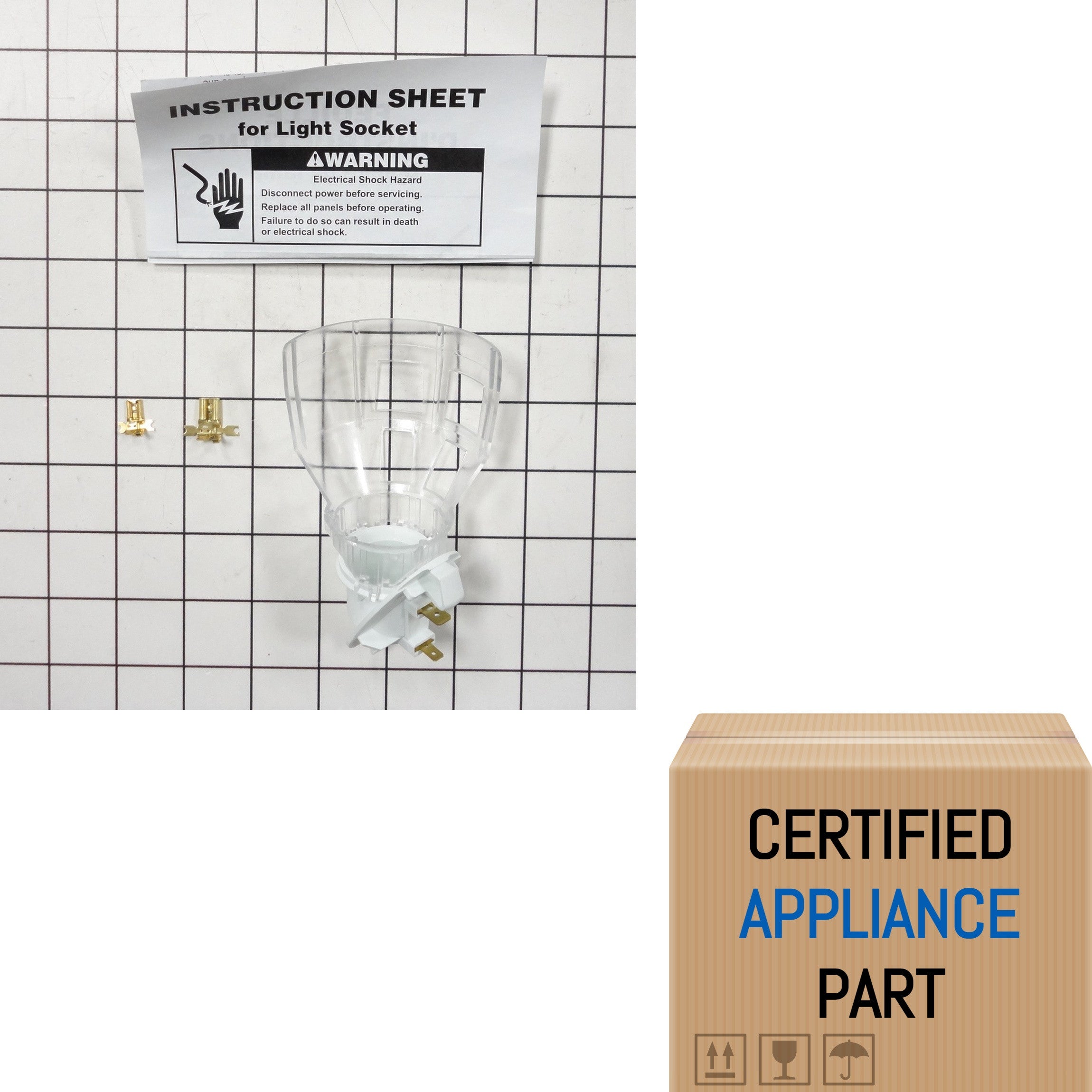 AP3108436-A PS371236 For OEM Kenmore Refrigerator Light Socket Part # Model